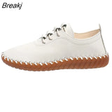 Newest Designer Woman Flats Breathable Sew Oxford Sneakers Women Casual Lace Up Split Hollow Moccasins Loafer