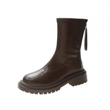 Women Thigh High Boots Women Casual Plush Knee Boots Brand Designer Zip Ladies Leather Long Boots White Mujer Shoes