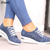 Adisputent Summer Women Flats Shoes Female Hollow Breathable Mesh Casual Shoes for Ladies slip on flats Loafers shoes