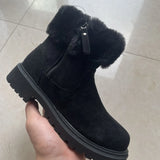 Breakj Snow Boots Women Autumn And Winter New Plus Thick Short Cylinder British Wind Martin Boots Outside Wearing Cotton