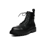 Breakj Top Martin Boots Men's New Fall 2023 British Locomotive Work Boots Men's High Top Leather Boots