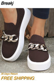 Women Shoes 2023 Casual Shoes Women Metal Chain Loafers Fashion Sneakers Flats Women Platform Plus Size 43 Zapatillas