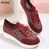 Leisure Cloth Shoes Women's Single Shoe Soft Soled Anti Slip Shoes Middle-aged and Old Mothers Womens Walking