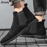 Winter Men's Boots British Style Chelsea Boots Elegant Fashion Men Western Boots Comfortable Vintage Classic Ankle