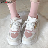 Sweet Women Sneakers 2023 Round Toe Luxury Women's Platform Shoes Fashion Casual Vulcanized Shoes Women Zapatos