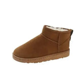 Flats Platform Women Snow Boots Suede Plush Warm Casual Shoes 2023 Winter New Thick Goth Fashion Shoes Chelsea Women