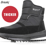 Men Boots Larger Size 47 Winter Casual Shoes Men Unisex Ankle Boots Waterproof Non-slip Thick Warm Fur Men Snow