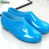 Shoes Women's Rain Boots Water Boots Short Kitchen Non-slip Water Shoes Work Shoes Rubber Shoe Cover Womens Boots