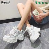 Women's Shoes 2023 White Shoes On Platform Ladies Woman Vulcanize Casual Breathable Sneaker Black Chunky Sneakers