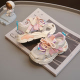 Children's Sneakers 2024 New Mesh Breathable Small Middle and Large Kids Casual Shoes Boys and Girls Tennis