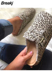 Size Shoes of Women Summer 2023 New Fashion Leopard Print Semi-support Casual Loafers Ladies Socofy Flat Slip-on