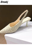 Toe Sandals Black Shoes for Women Buckle Strap All-Match Clear Heels Sexy Beige Velvet Fashion Stiletto Comfort Girls