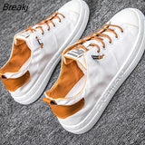 Men's Shoes Summer Breathable Old Beijing Cloth Shoes A Pedal Lazy Canvas Tide Shoes Trend All-match Small White Casual