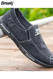 Men Shoes Denim Lace-Up Casual Shoe Plimsolls Breathable Male Footwear Spring Sneakers 2023