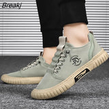 Sneakers Men Vulcanize Shoes Lace Up Canvas Trainers Men's Casual Shoes Breathable Sneaker Male Flats Tenis Masculino