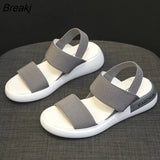 Women's Sports Sandals 2022 Summer Fashion Platform Elastic Band Sandals Open Toe Non-slip Beach Shoes Outdoor Casual