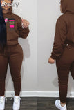 Two Piece Set Women Hooded Sweatsuits Fashion Pink Letter Leopard Print Tracksuit Casual Female Outfits Streetwear