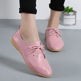 Leather Summer Loafers Shoes Women Casual Shoes Moccasins Soft Pointed Toe Ladies Footwear Women Flats Shoes