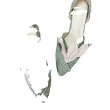 Nice Shoes Women's 2023 New Summer Niche Design Sandals Aesthetic Petal Pointed Toe Shallow Flat Shoes Handmade