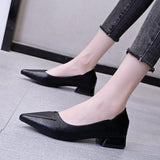 Breakj New Fashion Low-Heeled Sharp Women's Single