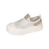 Women Shoes Vulcanized Zapatillas Mujer Knitted Sneakers Women New Flat Shoes Vulcanize Shoes Casual Chaussure