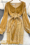Elegant Women Autumn Winter Velvet Dress Sexy V-neck Long Sleeve High Waist Sequins Mini Bodycon Night Club Party