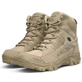 Men Military Boots Army Tactical Boots Outdoor Waterproof Cow Suede Work Men Ankle Boots Hiking Safety Shoes Mens Athletic