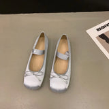 Pink Ballet Shoes Fairy Shoes 2024 New Spring Vintage Satin Silver Mary Jane
