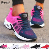 Women Running Shoes Breathable Casual Shoes Outdoor Light Weight Sports Shoes Casual Walking Sneakers Tenis Feminino