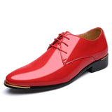 Men Dress Shoes Patent Leather Men's Formal Shoes Luxury Fashion Groom Wedding Shoe Male Oxford Shoes Plus Size