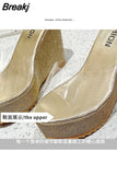 New Summer PVC Transparent Platform Wedges Sandals Women Fashion High Heels Female Summer Shoes