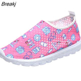 Cute Cartoon Nursing Doctor Printed Flats Shoes Women Casual Summer Slip on Sneakers Lightweight Nurse Ladies Shoe