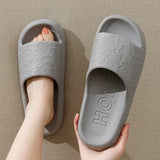 Women Soft Sole House Slippers 2024 Summer Beach Thick Platform Slipper Sandals Women Korean Eva Slippers Couple Home Flip