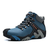 Men Snow Boots Fashionable Outdoor Mountaineering Anti Slip Insulation Plush Waterproof Casual Sports Cotton Shoes Travel