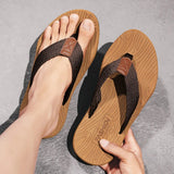 Summer Men Flip Flops Beach Sandals Anti-slip High Quality Men Shoes Trendy Men Beach Slipper Big Size