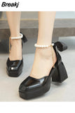 Fashion Pumps Women Shoes High Heels Sandals Luxury Brand 2023 New Spring Summer Pu Leather Party Dress Designer