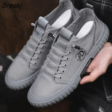 Men Shoes Comfortable All-match Sneakers Men's Summer Breathable Ice Silk Cloth Casual Walking Shoes Outdoor Sports