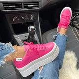 Vulcanized Sports Shoes Casual Outdoor Walking Shoes 2023 Breathable Wedge Heel Women Sneakers Shoes Zapatillas Mujer