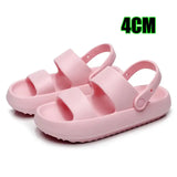 Women Summer Beach Platform Sandals Green Soft Sole EVA Slides Woman Fashion Non-slip Outdoor Slippers Female Comfortable