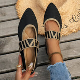Women's Ballet Flats 2024 Knit Pointed Toe Low Heel Barefoot Shoes Spring Autumn Comfortable Slip on Casual Shoes Zapatos