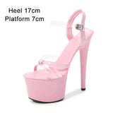 Pole Shoes Heel Luxury Brand Female Sandles Women Shoes Summer High Heels Platform Red Wedding Shoes Bride Cross