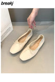 Fashion Candy Color Flats Ballet Shoes Women Female Ballet Round Toe Shallow Bow Knot Ballerina Soft Moccasin Zapatos