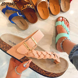 Women Sandals 2022 Summer Sandals Flat Beach Shoes Women Slip On Flip Flops Female Slippers Chaussure Femme Summer