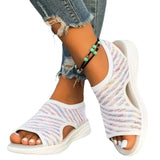 Breakj Summer New Large-Size Fashion Thick-Bottomed Flying Weaving Outside Wearing Fish-Mouthed