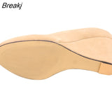Sexy Pointed Wedge High Heels Women Pumps Faux Suede Spring Autumn Wedding US Size 5-10 Black Office Lady
