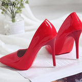 New High Heels Women's Shallow Mouth Pointed Toe Shoes Stiletto Professional Shoes Women's Wedding Shoes Chaussures