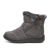 Waterproof Snow Boots for Women Non Slip Thick Plush Platform Ankle Boots Woman Plus Size Winter Cotton Padded Shoes