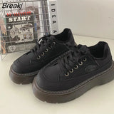 Women Chunky Sneakers Spring Retro Martens Boots Shoes Women Lace-up Thick Bottom Suit Zapatos Chaussure Femme Tenis