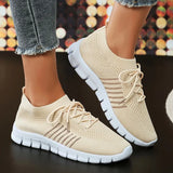 Women's Lightweight Breathable Mesh Sneakers Slip-On Soft Sole Knit Flats Shoes for Women 2023 Casual Sneakers Zapatillas