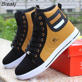Men Shoes Spring Fashion Boots Shoes Man High Top Shoes Men Lace Up Casual Shoe Chaussure